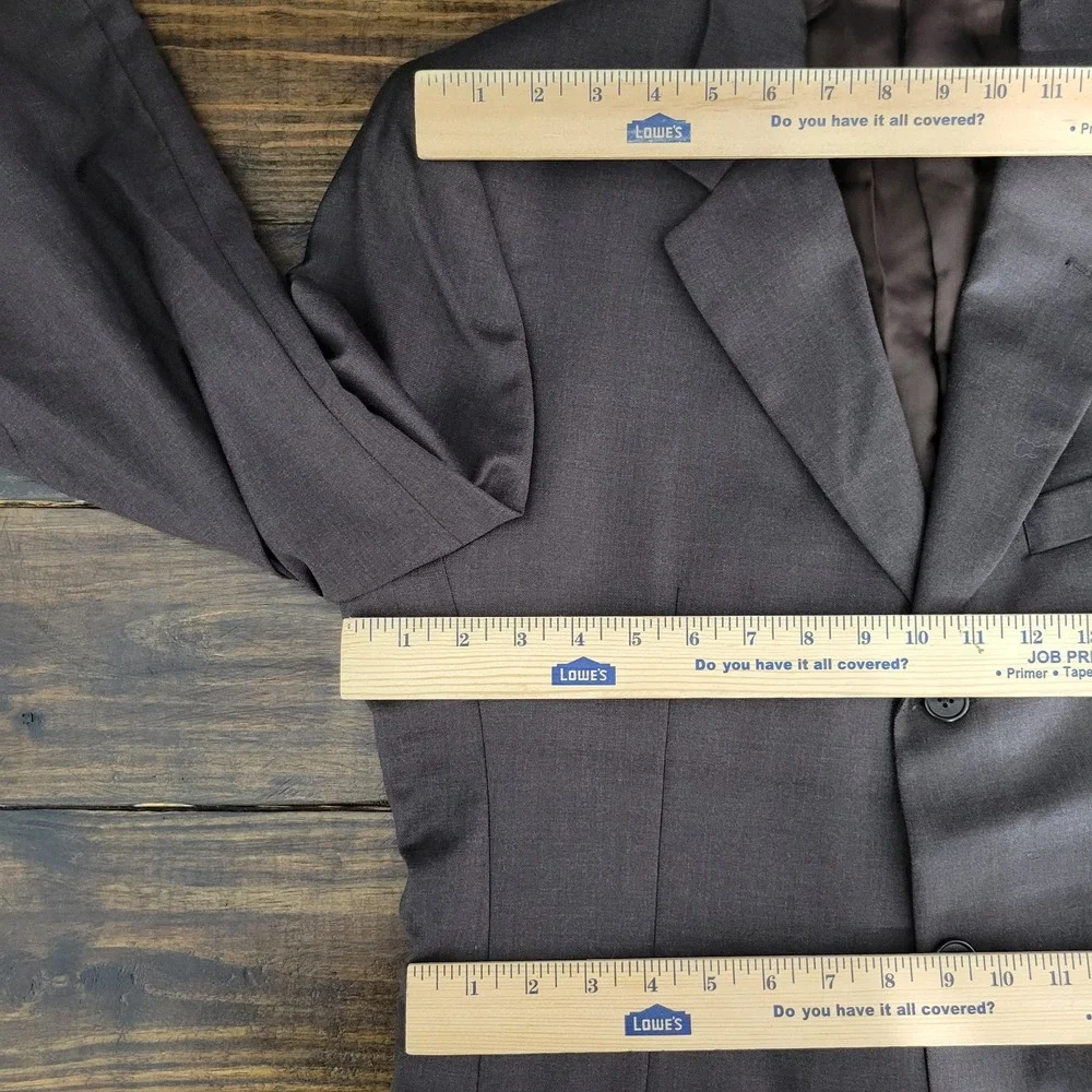 Murano Men's Sport Coat Blazer Three Button Brown Wool Made in Italy Size‎ 39R